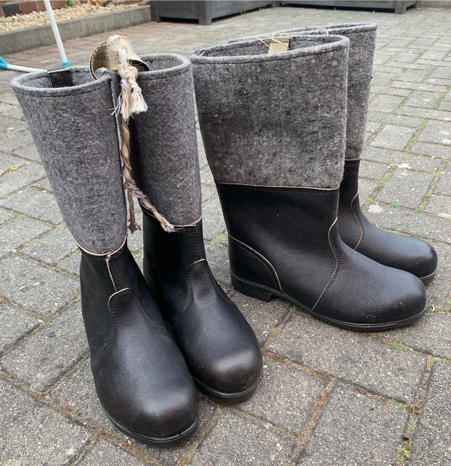 NVA Wachstiefel / Filzstiefel, sehr guter Zustand in Großräschen