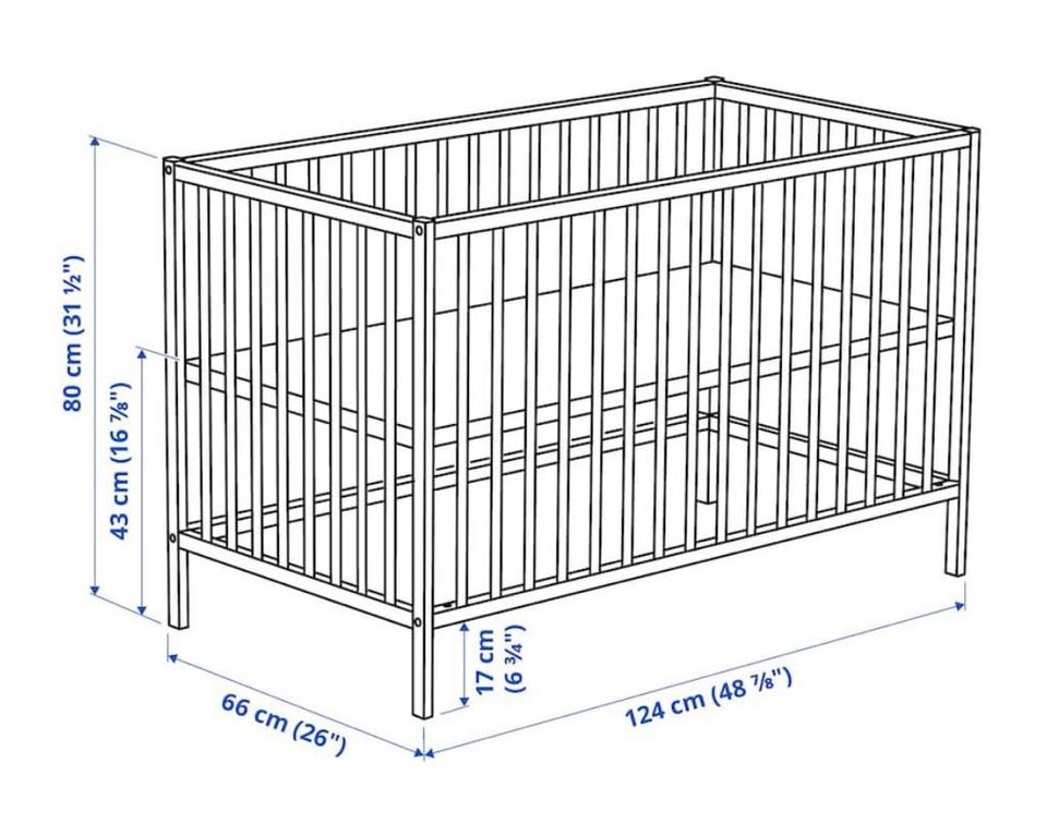 Babybett neu, IKEA, Sniglar, Gitterbett, komplett mit Matratze in Lunzenau