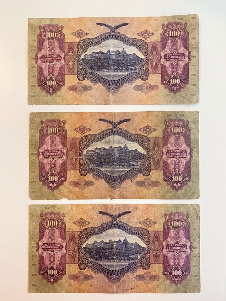 Ungarische Banknoten - Száz Pengő, 1930 in Billerbeck