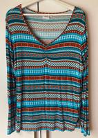 Bonprix Langarmshirt türkis bunt gemustert 44/46 - TOP Hessen - Modautal Vorschau