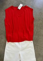 NEU s.Oliver Black Label Blusenshirt Top Gr. 40 rot L rot Plissee Baden-Württemberg - Friedrichshafen Vorschau
