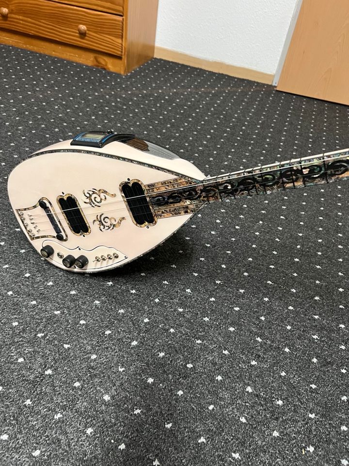 Ful sedefli elektro bağlama Saz 1. Sınıf in Holzminden