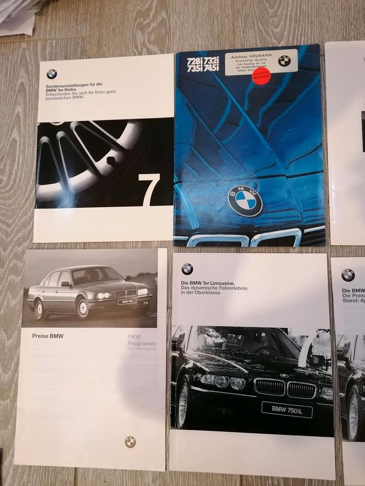 BMW Prospekte Preislisten E12 E24 E32 E34 E38 E46 Guter Zustand! in Bad Salzuflen