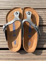 Birkenstock Gizeh 43 normal Weichbettung Birkoflor grau Niedersachsen - Buchholz in der Nordheide Vorschau
