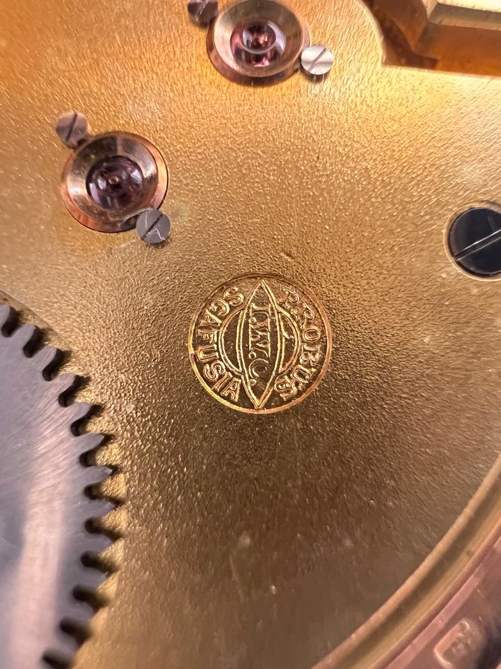 IWC Taschenuhr 585 Rotgold (3 Deckel Vollgold) um 1920 FJV in Essen