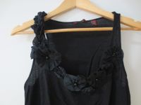 Ted Baker, Top, schwarz, Gr. 36/S, mit Blumen+Perlen, Satinmasche Bayern - Laufen Vorschau