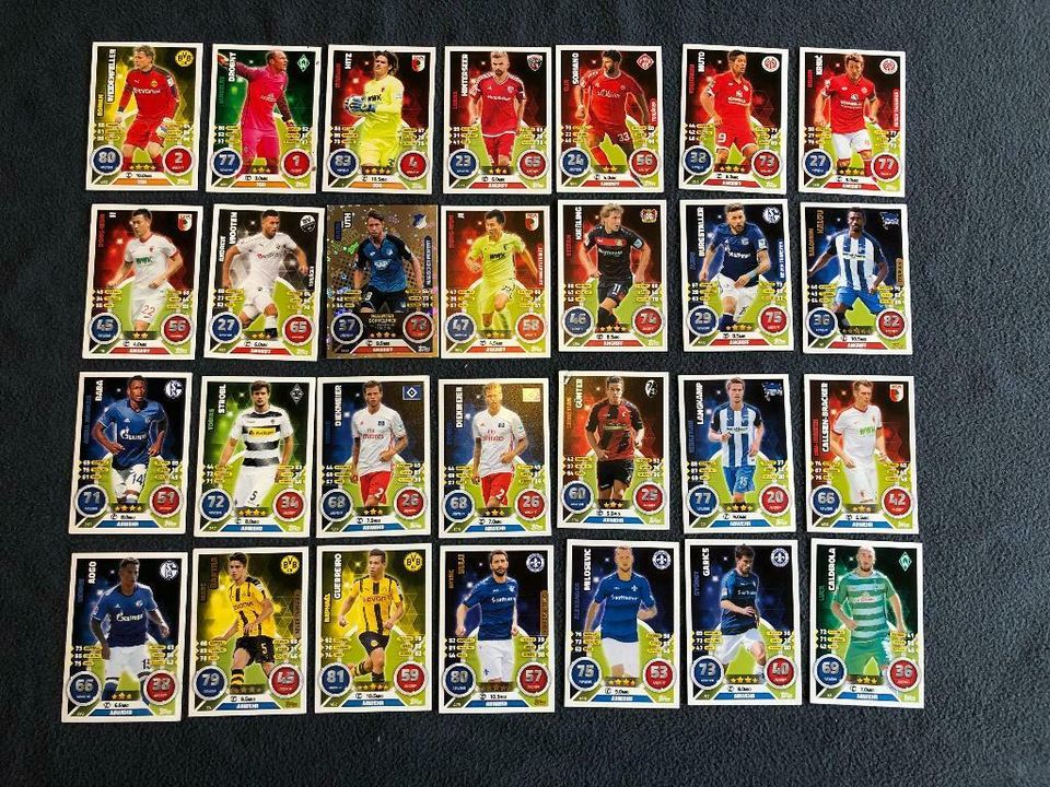 47x Topps Match Attax Bundesliga 2016-2017 Trading Cards (K) in Harsdorf