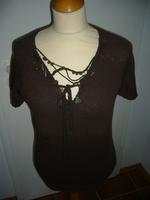 Luisa Cerano, Kurzarm - Pullover, braun, Gr. 40/42, neu Nordrhein-Westfalen - Eitorf Vorschau