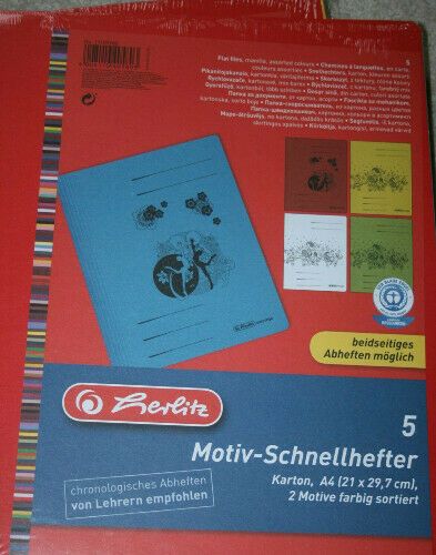 Tolle Motiv-Schnellhefter A4 aus Pappe v. Herlitz - 9 Stück * NEU in Scharbeutz