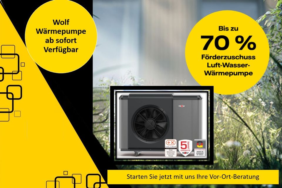 WOLF- Luft-Wärmepumpe 7kw, ab 12.000€ abzüglich 55% Förderung! in Wunstorf