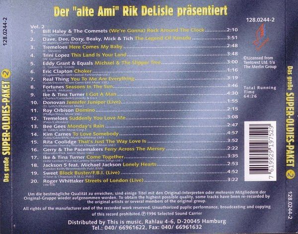 "Alte Ami" Rik DeLisle - Das Große Super-Oldies-Paket (Vol.1-4) in Leipzig