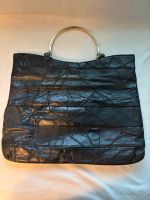 Schwarz Handtasche Tasche Leder Retro Vintage Wuppertal - Langerfeld-Beyenburg Vorschau