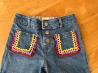 MINI BODEN Boho Jeans Bunt rar! Häkeleien Bootcut Gr. 116-122 Bayern - Theres Vorschau