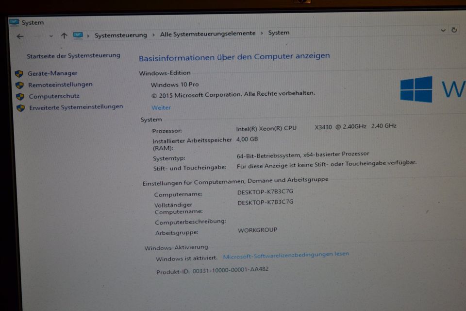 Terra Server System Xeon X3430/4GB Ram/1TB FP/Win 10 Pro Raid in Wuppertal