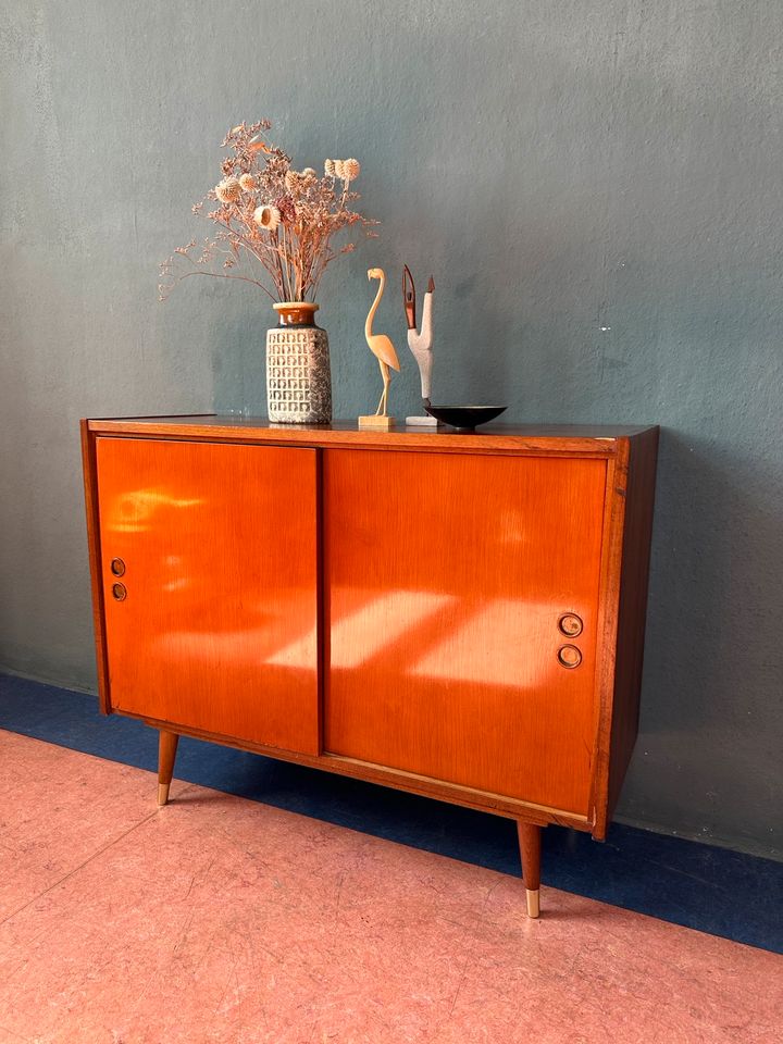 Kommode Schiebetüren Sideboard Vintage mid century Design in Leipzig