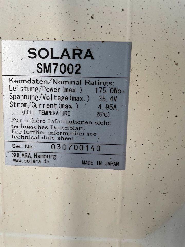 Photovoltaikanlage 2100 kWp SMA 1700E Voll Funktionsfähig in Beuren (Hochwald)