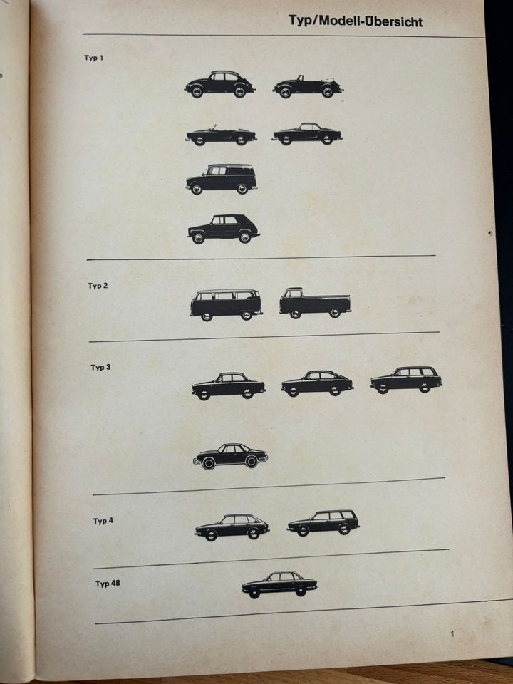 Reparaturleitfaden Typ 1-2-3-4-48 - Ausgabe 1975 in Memmingen