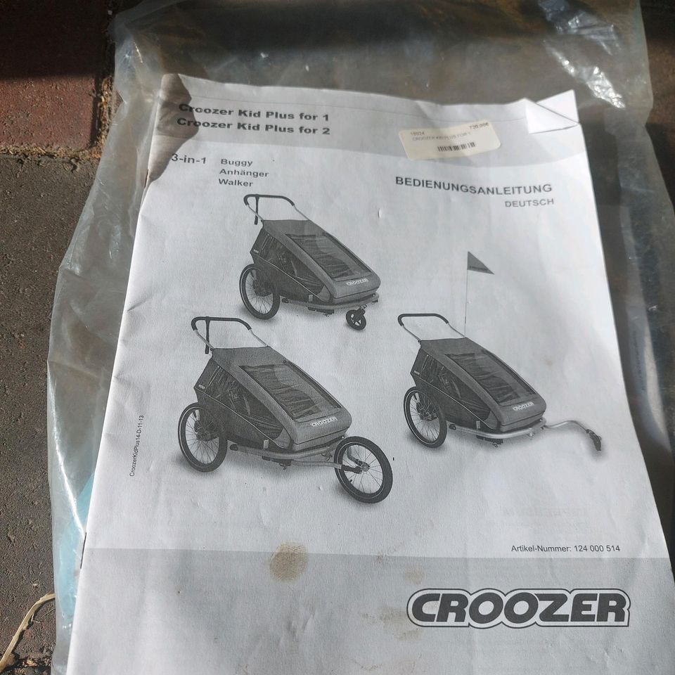 Croozer Fahrradanhänger Kid Plus for 1 in Itzehoe