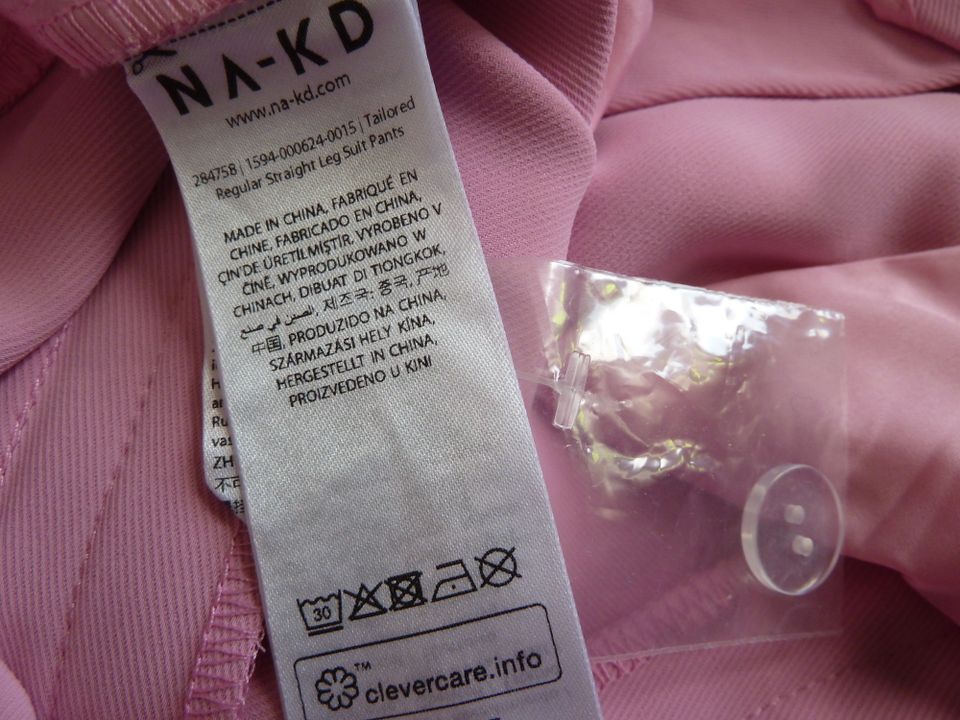 NA-KD weite Hose neu rosa Gr. 38 Damen rosé in Düsseldorf