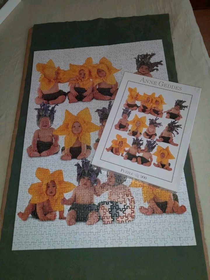 Puzzle Anne Gedes Baby Sonnenblume  Ostern 1000 Teile in Triftern