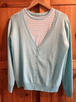 NEU T-Shirt und Strickjacke Lands' End türkis, Gr. 40 Niedersachsen - Verden Vorschau