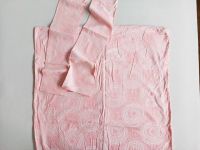 REST Baumwollstoff, rosé, 130cm x 33cm (2mal), Rosen weiß Düsseldorf - Unterbach Vorschau