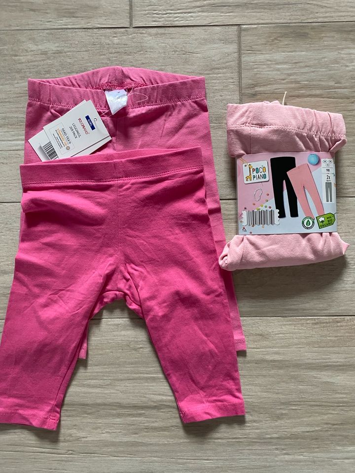 Leggings Set in pink 2x Gr.92, 2x Gr. 98 in Lünen