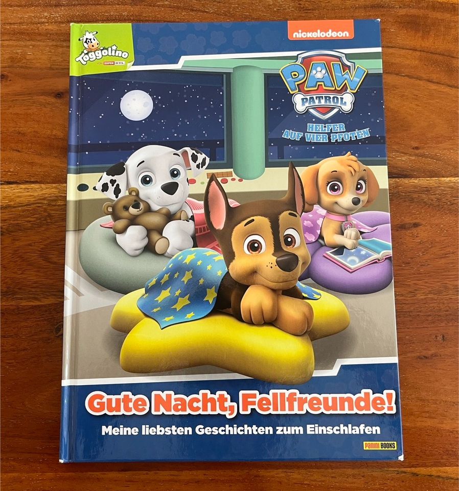 Paw Patrol 3 Gute Nacht Geschichten in einem Buch in Brieselang