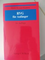 RVG für Anfänger, 14. Auflage, Horst-Reiner Enders, Verlag C.H.Be Schleswig-Holstein - Itzehoe Vorschau