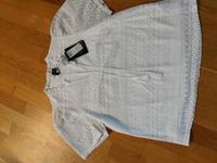 Bluse weiß Kurzarm Lochmuster  NEU Gr. 42 XL Vero Moda Baden-Württemberg - Ditzingen Vorschau
