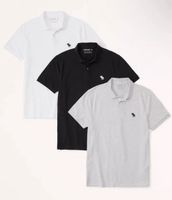 3er Pack Abercrombie Fitch Weiß/Grau/Schwarz Stretch Polo Gr. M Düsseldorf - Oberkassel Vorschau