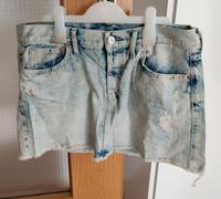 Jeansrock Used-Look Minirock H&M Größe 38 Bayern - Gunzenhausen Vorschau