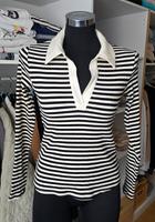 NEU! Mango Gestreiftes Strickshirt Polohemd Polo Strickhemd S Niedersachsen - Rastdorf Vorschau