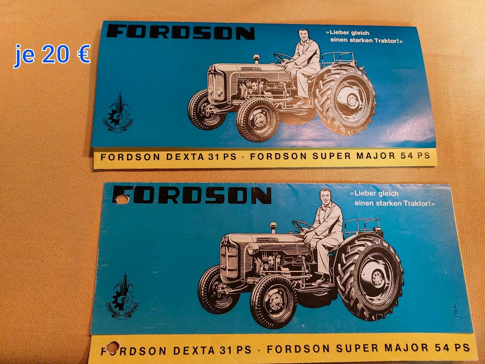 Fordson Traktor Prospekte in Seeshaupt