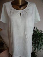 Gina , Kurzarmshirt, oversize,  Gr. 36/38  hellgrün weiß gestreif Sachsen - Glauchau Vorschau