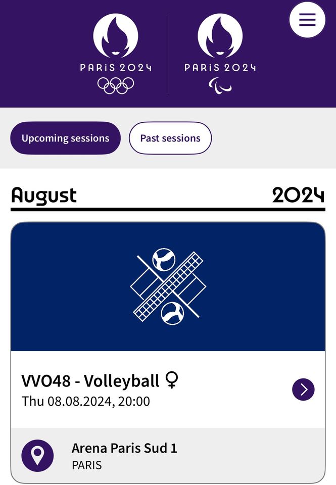 Olympisches Paris Volleyball Tickets in Kalkar