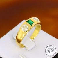 WERT 3.450,- Smaragd Diamant Ring 750 Gold 18 KT  177350  XXYY Hannover - Mitte Vorschau