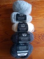 5 x 25g 125g Lana grossa Mohair Nuovo creme hellgrau anthrazit Thüringen - Jena Vorschau