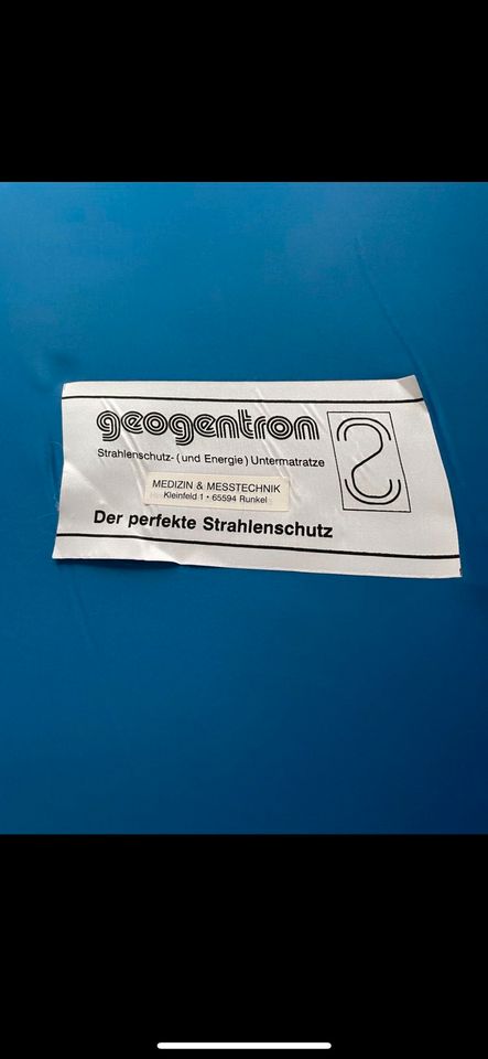 Geogentron Strahlenschutz Untermatratze 90 x 200 cm, NP 795 € in Burgebrach