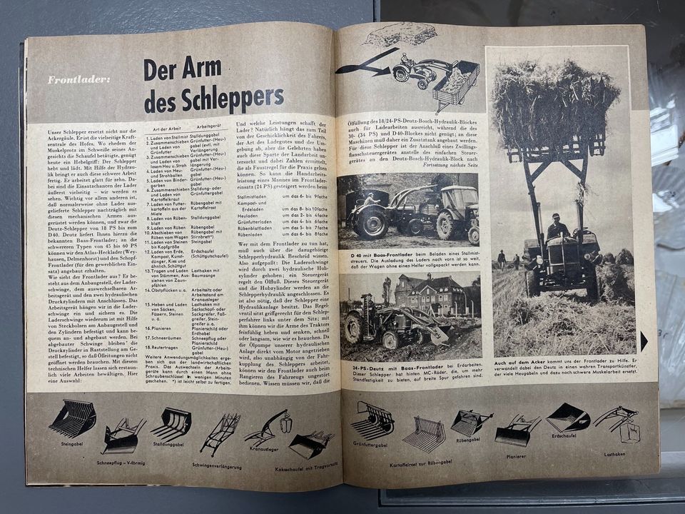 Deutz Schlepper Post Zeitschrift Herbst 1958 in Mönchengladbach