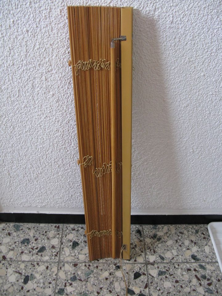 Jalousie Rollo - honey - gebraucht - Holz Bambus - 80 x 120 cm in Troisdorf