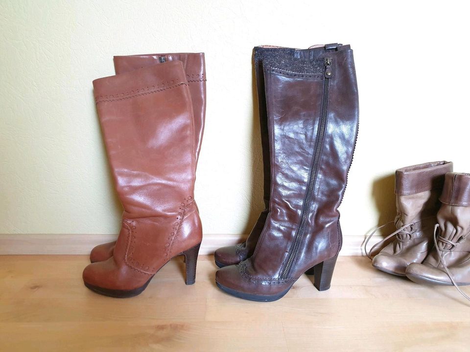 Stiefel und Stiefeletten Größe 36 verschiedene Modelle, Leder in Hohenstein-Ernstthal
