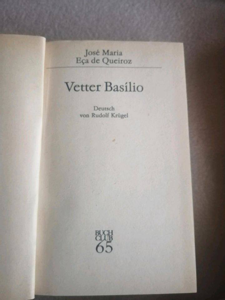 Roman "Vetter Basilio" von José Maria Eca de Queiroz in Coburg
