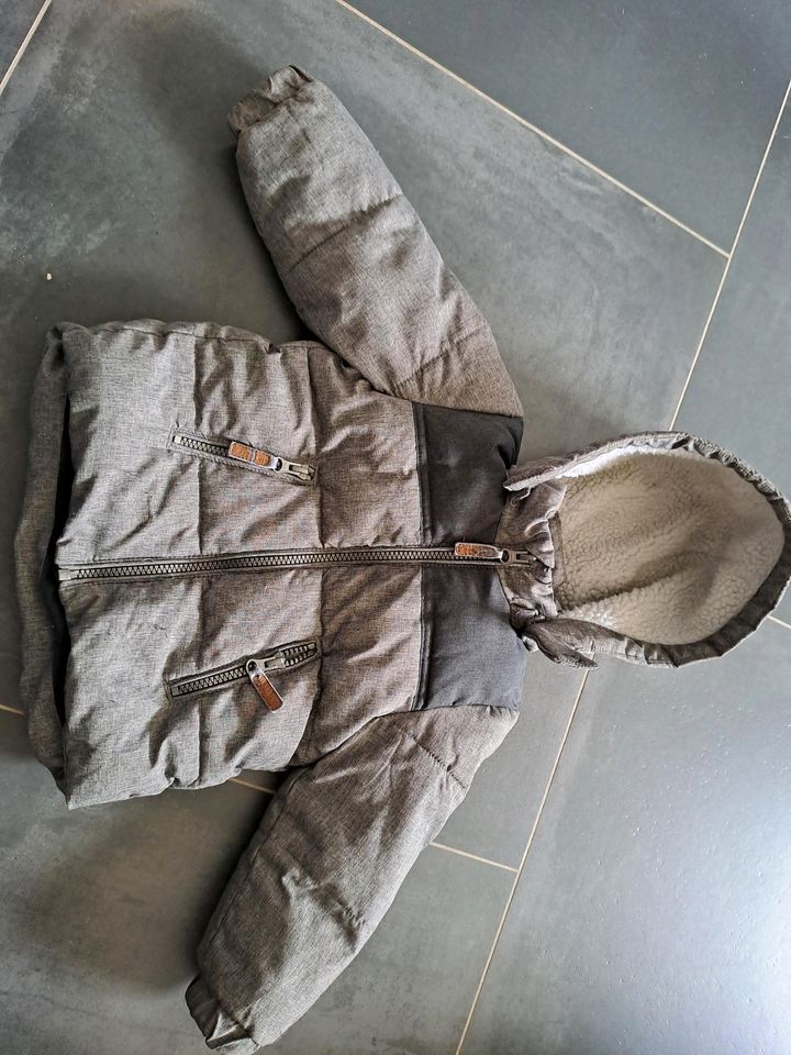 Winterjacke, H&M, Größe 86, Grau in Holle