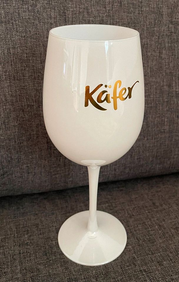Moët Champagner Acryl-Glas 0.45l  Kelch Weiss/Gold in Eching (Kr Freising)