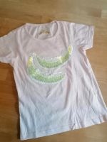 T-Shirt Mädchen mit Pailletten Größe 116/122 Bayern - Elsendorf Vorschau