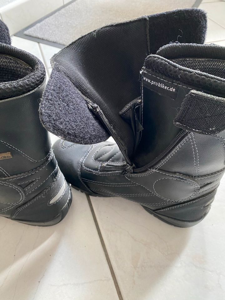 Motorradschuhe Motorradstiefel Probiker Sympatex Gr. 40 in Weitefeld