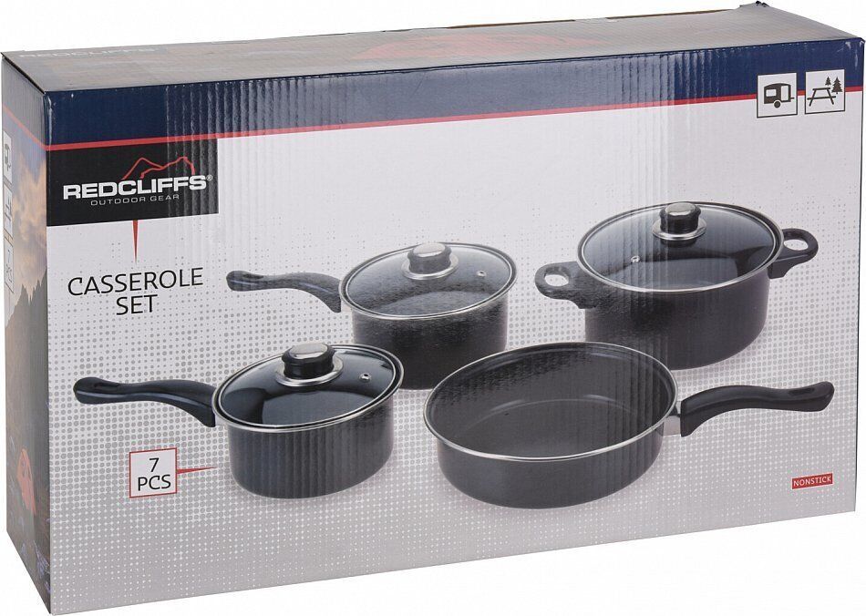 Kochgeschirr Campingtopf Töpfe Aluminium Set 7 Tlg. NEU OVP in Wiefelstede