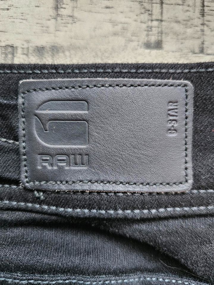 G-Star Raw Jeans schwarz black midge mid bootcut W29 L34 wie neu in Weeze