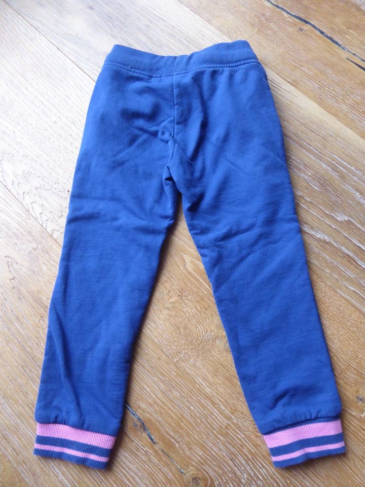 Kinder Hose Gr. 98 Jogginghose blau Schlupf Schnürung Gummizug in Eitensheim